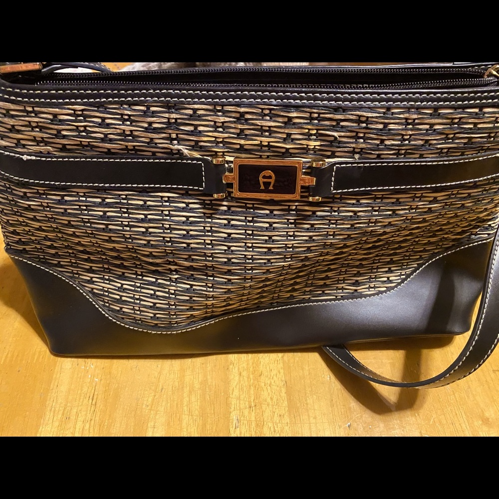 Etienne Aigner woven purse.